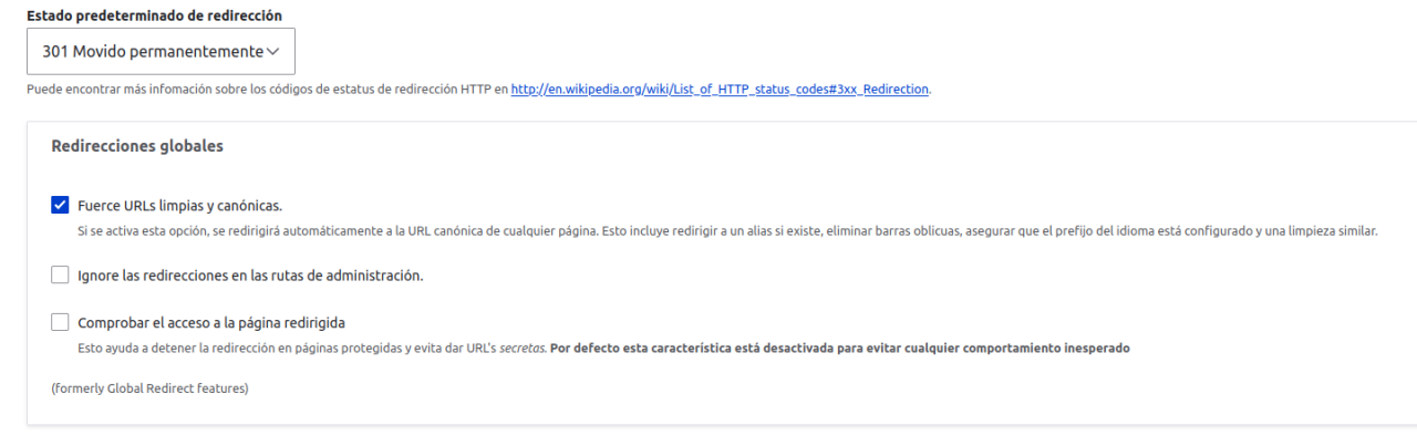 Forzar url a la canonical en Drupal